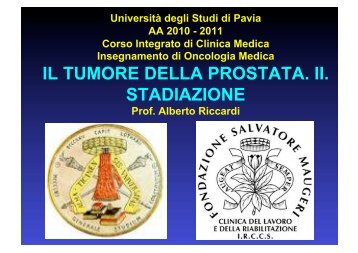 il tumore della prostata. ii. stadiazione - Università degli studi di Pavia