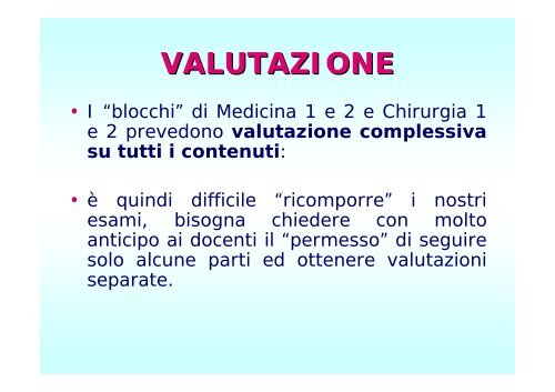 5° ANNO - Facoltà di Medicina e Chirurgia - Università degli studi di ...