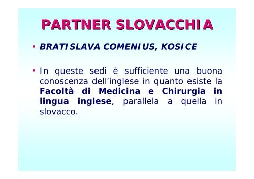 5° ANNO - Facoltà di Medicina e Chirurgia - Università degli studi di ...