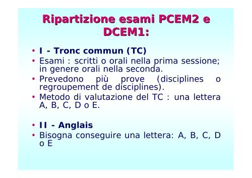 5° ANNO - Facoltà di Medicina e Chirurgia - Università degli studi di ...