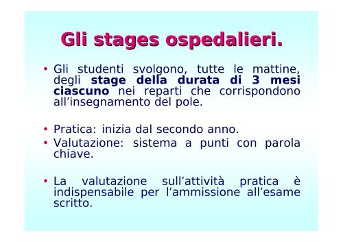 5° ANNO - Facoltà di Medicina e Chirurgia - Università degli studi di ...