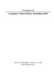 Proceedings of the Computer Vision Winter Workshop 2003