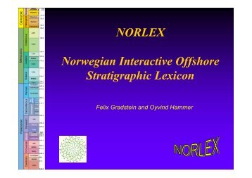 NORLEX Norwegian Interactive Offshore Stratigraphic Lexicon