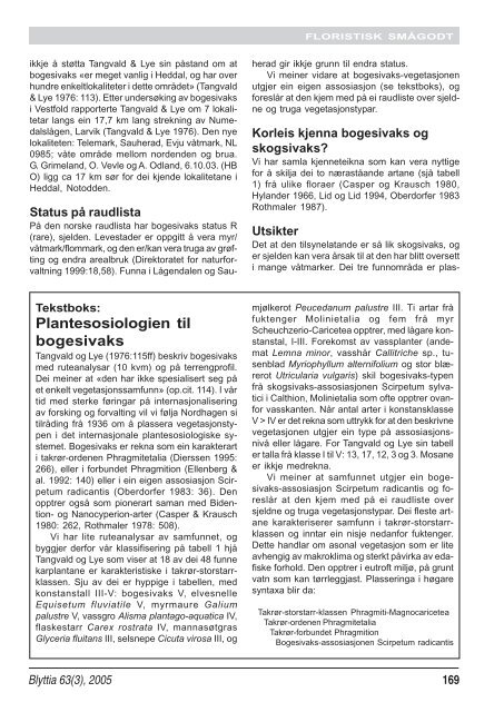 Blyttia_200503_skjer.. - Universitetet i Oslo