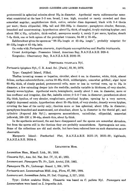 LICHENS AND LICHEN. PARASITES