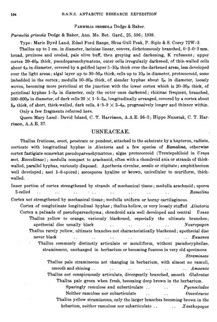 LICHENS AND LICHEN. PARASITES