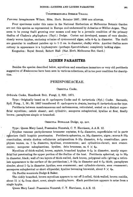 LICHENS AND LICHEN. PARASITES