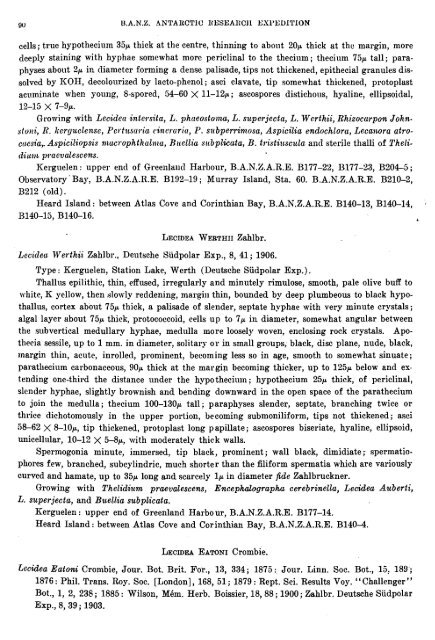 LICHENS AND LICHEN. PARASITES