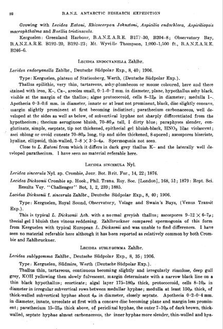 LICHENS AND LICHEN. PARASITES