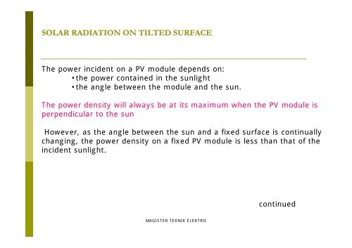 SUN RADIATION