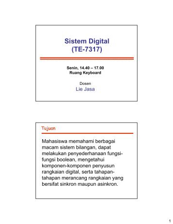 Sistem Digital (TE-7317)