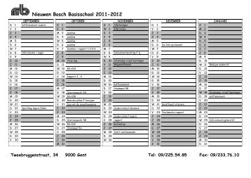 Nieuwen Bosch Basisschool 2011-2012