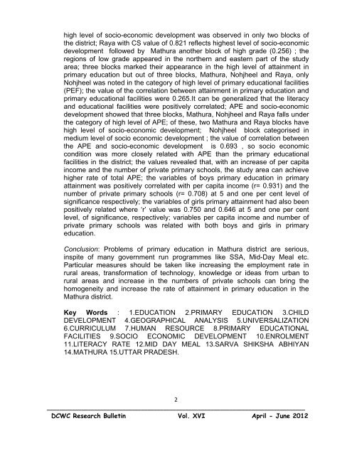 Vol. XVI Issue 2 April - June 2012 2012 Documentation ... - Nipccd