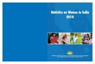 Statistics on Women in India 2010 - Nipccd