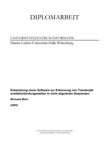 Zusammenfassung - Lehrstuhl Technische Informatik der MLU Halle ...