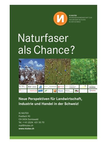 Naturfasern als Chance - NIUTEX 2010