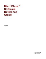 MicroBlaze Software Reference Guide