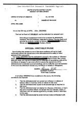 Order Posting Property as Bail - Federal Public Defender's Office ...