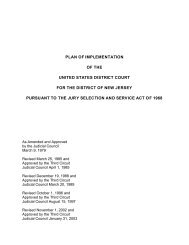 Jury Selection Plan for the District of New Jersey - Federal Public ...