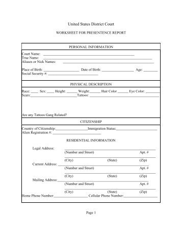 Probation Form 1