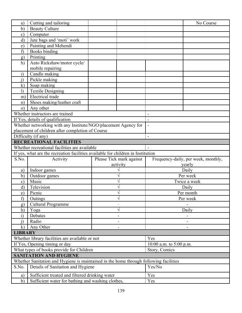 Part B State wise Profile of Child Care Institutions - Nipccd