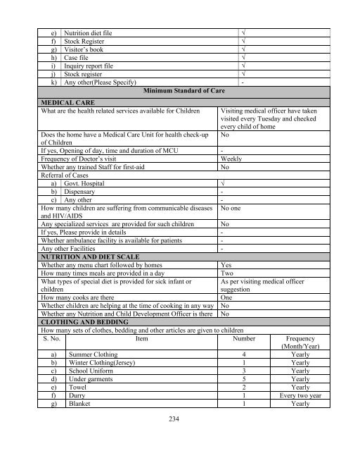 Part B State wise Profile of Child Care Institutions - Nipccd