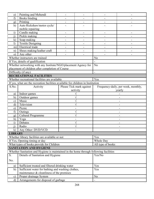 Part B State wise Profile of Child Care Institutions - Nipccd