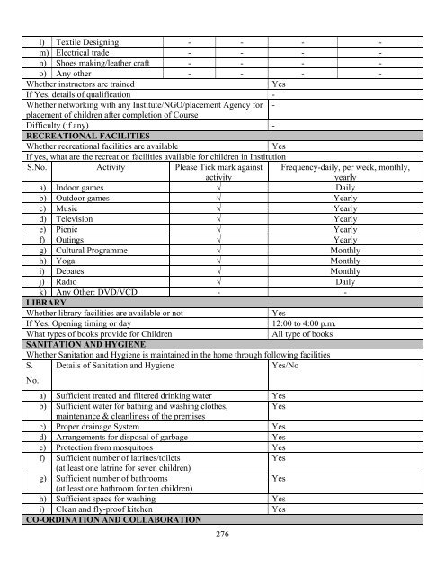 Part B State wise Profile of Child Care Institutions - Nipccd