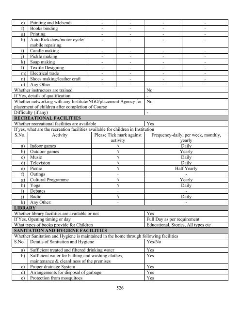 Part B State wise Profile of Child Care Institutions - Nipccd