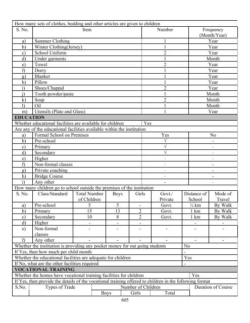 Part B State wise Profile of Child Care Institutions - Nipccd