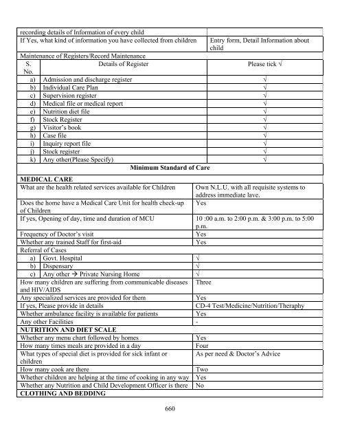 Part B State wise Profile of Child Care Institutions - Nipccd