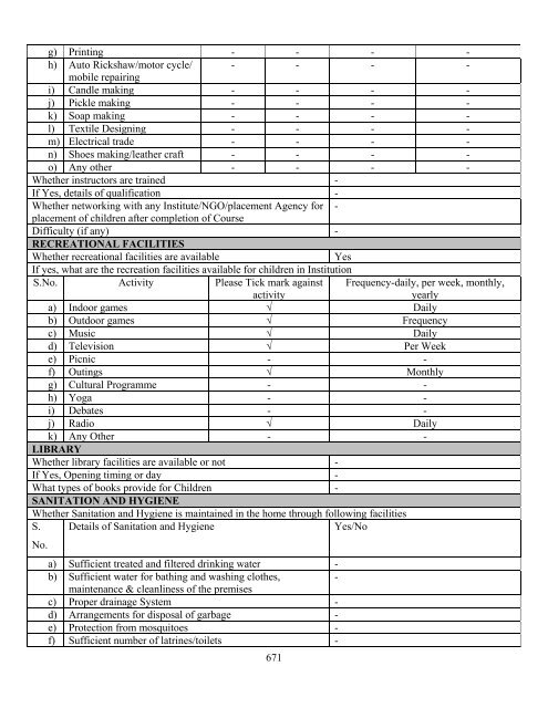 Part B State wise Profile of Child Care Institutions - Nipccd