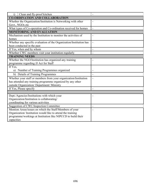 Part B State wise Profile of Child Care Institutions - Nipccd