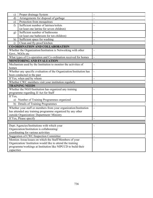 Part B State wise Profile of Child Care Institutions - Nipccd