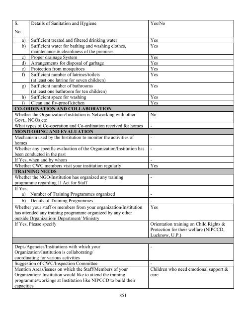 Part B State wise Profile of Child Care Institutions - Nipccd