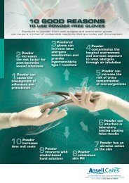 10 Good Reasons To Use Powder Free Gloves - Ansell Healthcare ...