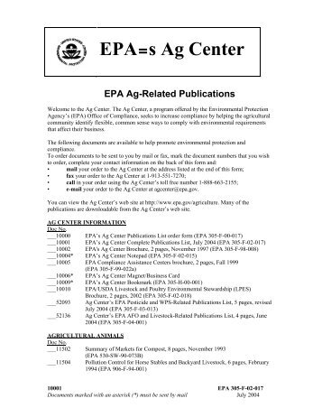 EPA's Ag Center