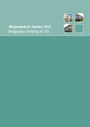 Boligutleie Holding IV AS - Obligo Investment Management