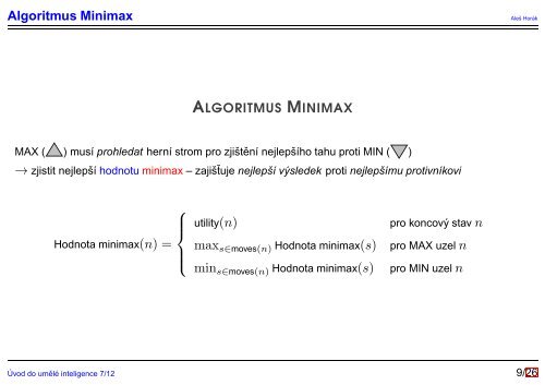 Algoritmus Minimax