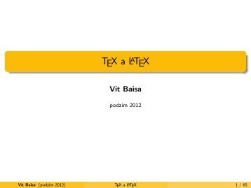 TeX a LaTeX