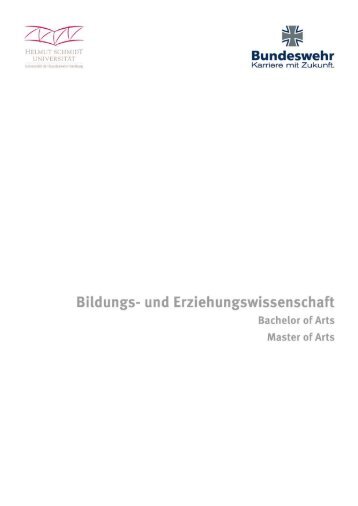 und Erziehungswissenschaften (Bachelor & Master) ( PDF , 141 kB)