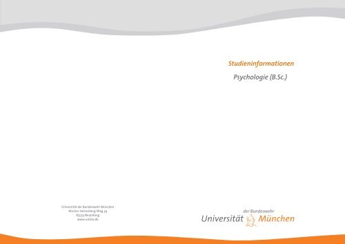 Druckvorlage Studieninformationen Psychologie (B.Sc.)