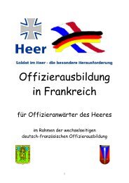 Offizierausbildung in Frankreich - bundeswehr-karriere