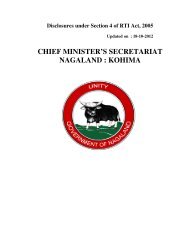 chief minister's secretariat nagaland : kohima - Nagaland State ...