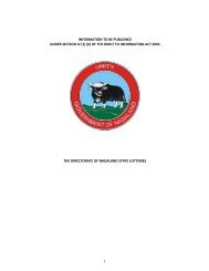State Lotteries. - Nagaland State Information Commission