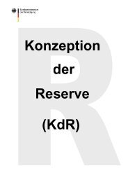 Konzeption der Reserve - Bundeswehr