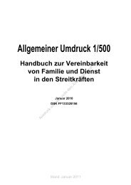 Handbuch zur Vereinbarkeit von Familie und Dienst