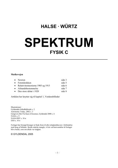 SPEKTRUM - Fysik-c