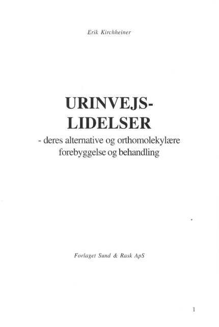 Erik Kirchheiner - Urinvejslidelser - PDF - MayDay