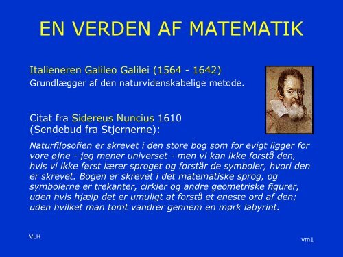 Vagn Lundsgaard, Verdens Matematik